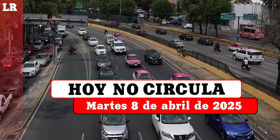 Revisa qué autos no circulan este martes 8 de abril en la Ciudad de México y el Estado de México.