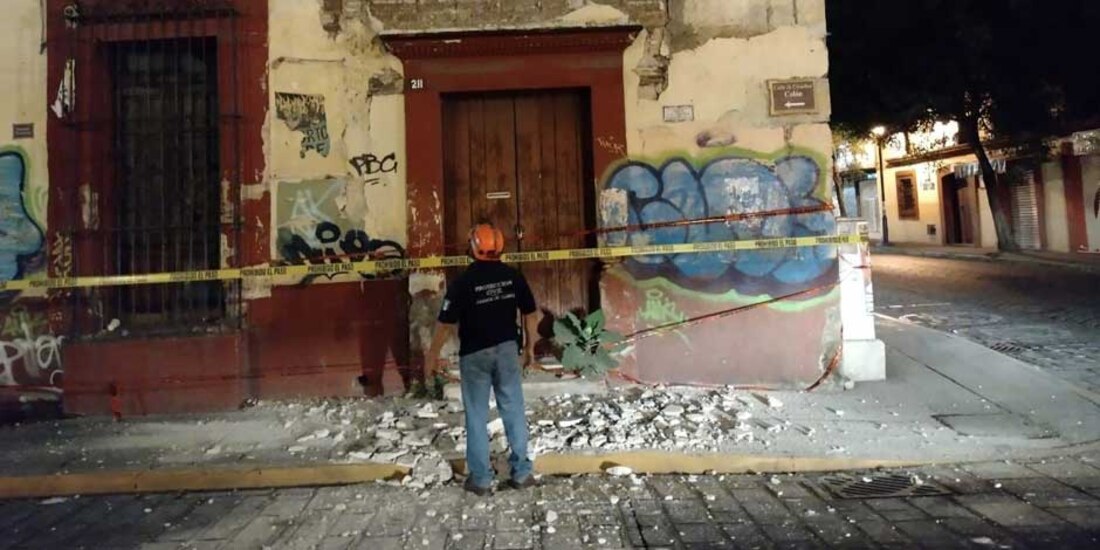 Reportan daños menores en Oaxaca tras sismo magnitud 6.0 del viernes