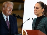 Claudia Sheinbaum y Donald Trump, en imágenes de archivo.