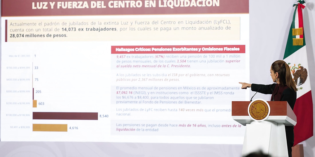 SHEINBAUM, ayer, en Palacio