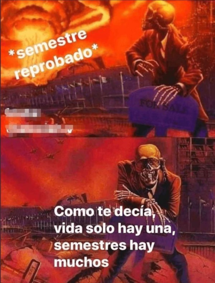 Memes de la calaca de Megadeth
