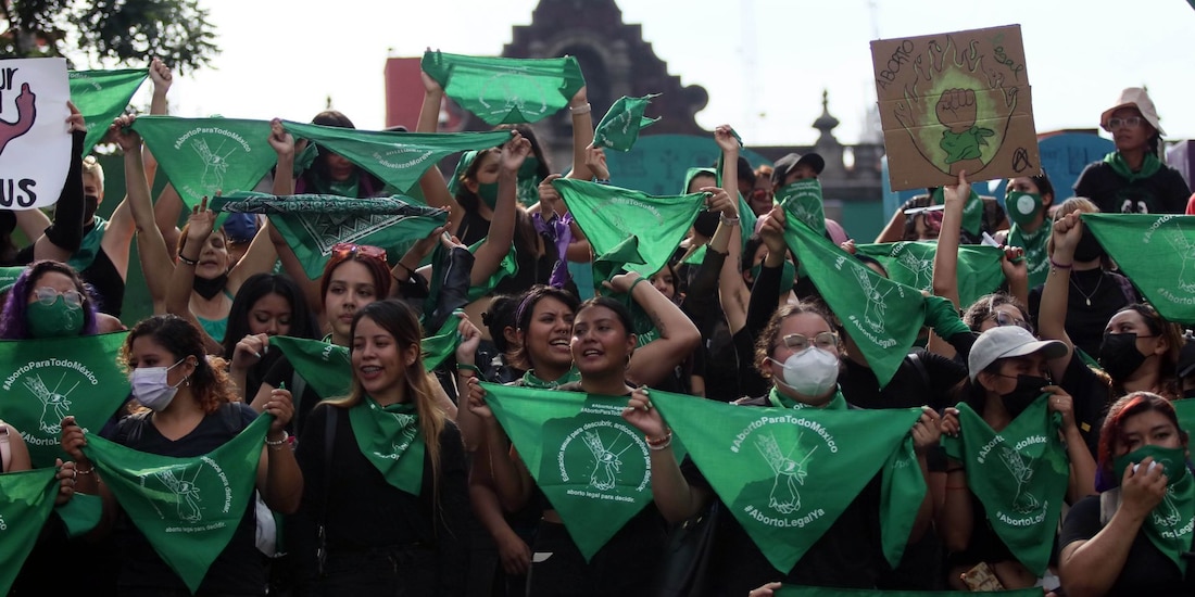 Feministas marchan en el “Dia de Acción Global por el Acceso al Aborto Legal y Seguro”.