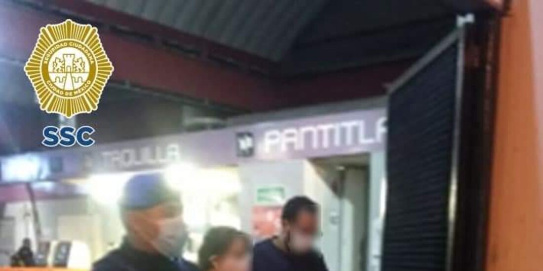 Policías de la SSC resguardaron a un hombre que se extravió en las inmediaciones de la estación Pantitlán del Metro CDMX