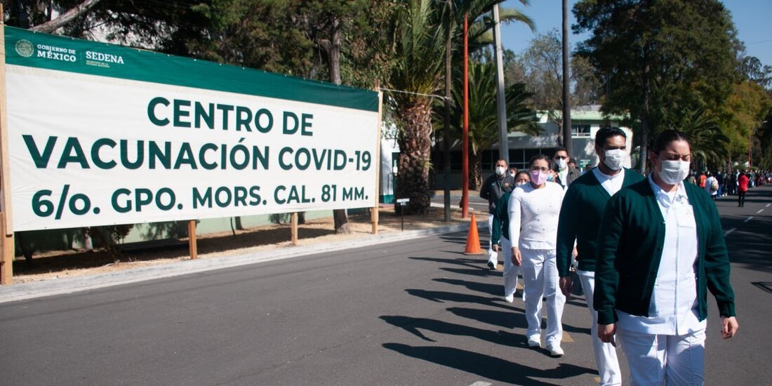 Centro de vacunación contra el SARS-CoV-2.