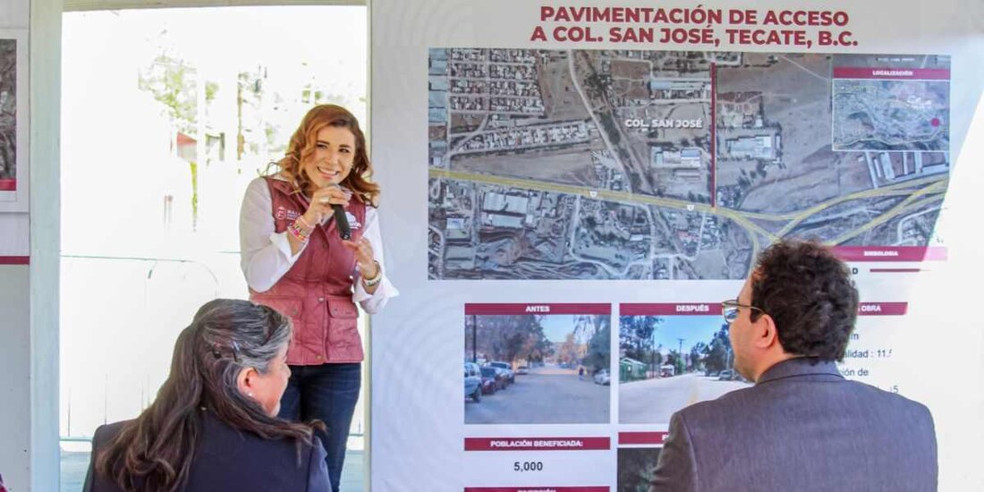 Marina del Pilar afirma que programa RESPIRA renovará infraestructura vial de Tecate.