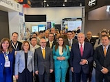 Tere Jiménez inaugura la Feria Internacional de Franquicias en el World Trade Center de CDMX.
