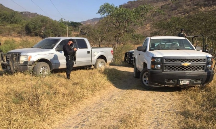 Lugar donde el lunes fueron hallados los cuerpos.