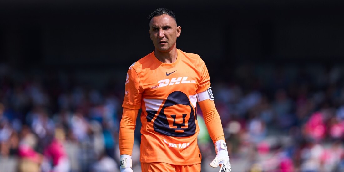 Keylor Navas en el partido con los Pumas ante Xolos en la Liga MX