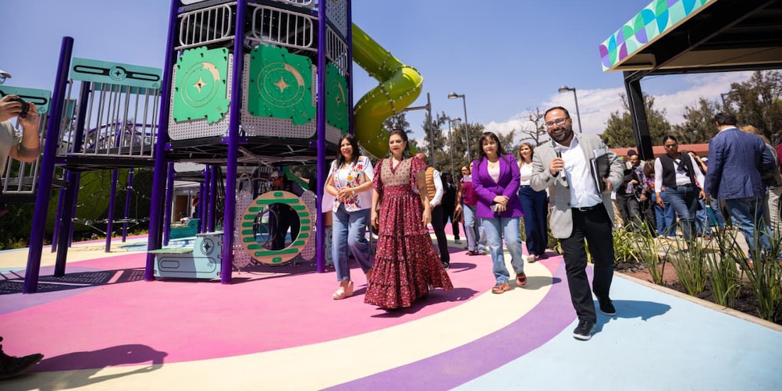 Clara Brugada realizó un recorrido de supervisión por la recién inaugurada Utopía Mixiuhca.