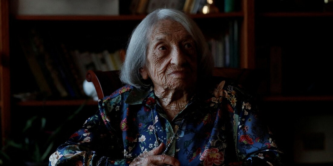 La exgimnasta húngara Ágnes Keleti era la medallista de oro olímpica más longeva.