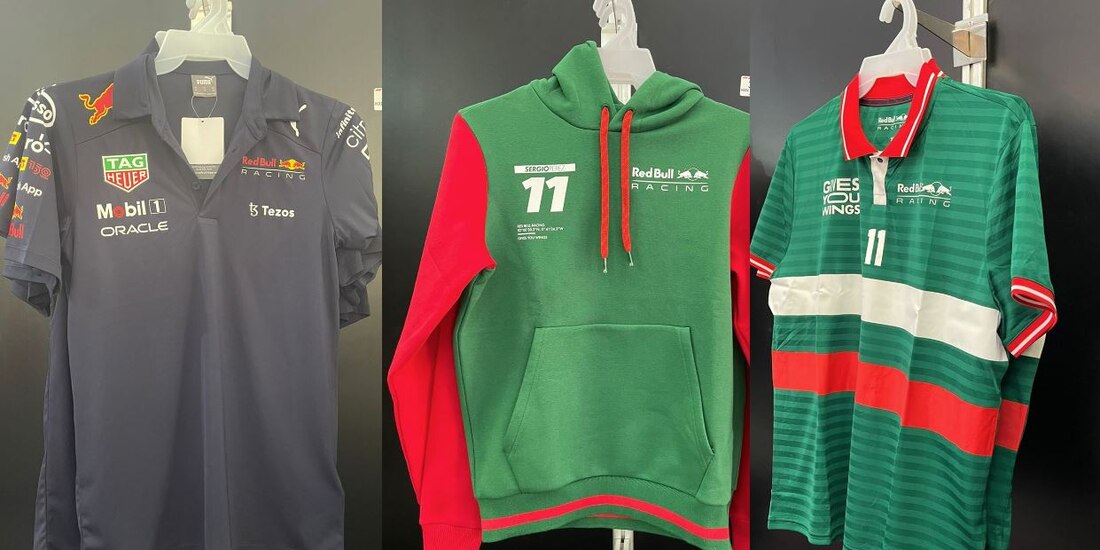 Precio de los souvenirs de Red Bull del Gran Premio de México de F1.