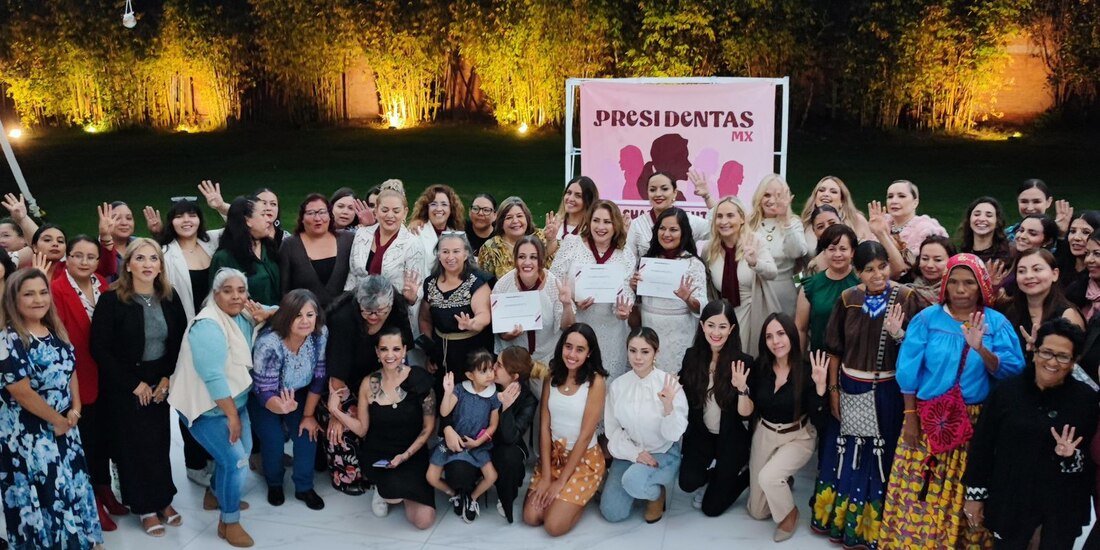 Integrantes de la agrupación PresidentasMX.