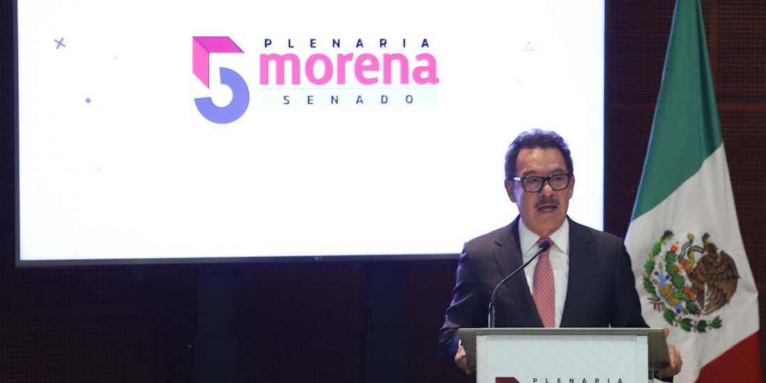 El senador Ignacio Mier, coordinador de Morena