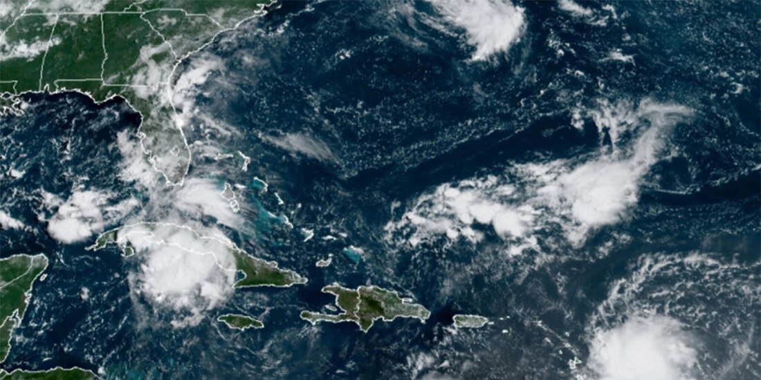 Imagen satelital del fenómeno natural.