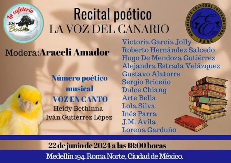 No te pierdas el recital.