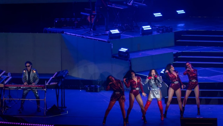 Sentidos Opuestos en concierto, en el Auditorio Nacional, el 12 de agosto