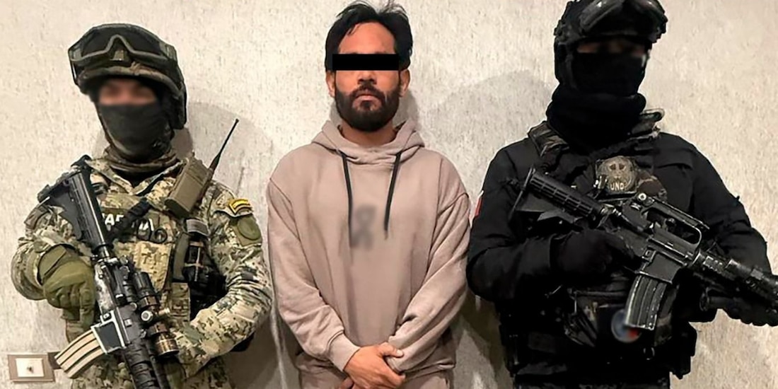 Aprehensión de Édgar “N” el pasado 5 de diciembre, señalado de extorsionar a ganaderos y comerciantes en La Laguna.