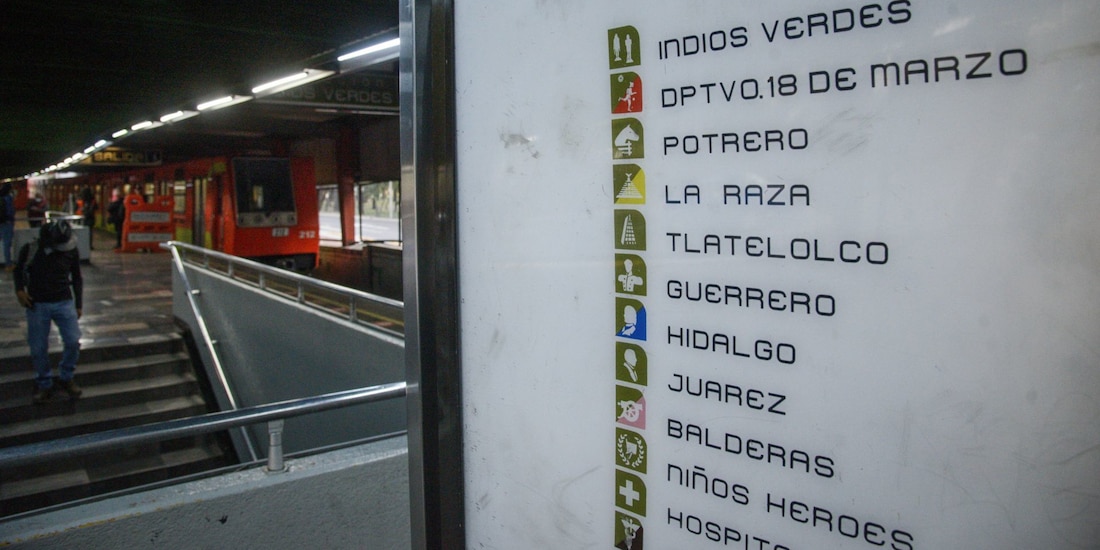 En la imagen, algunas estaciones de la Línea 3 del Metro de CDMX.