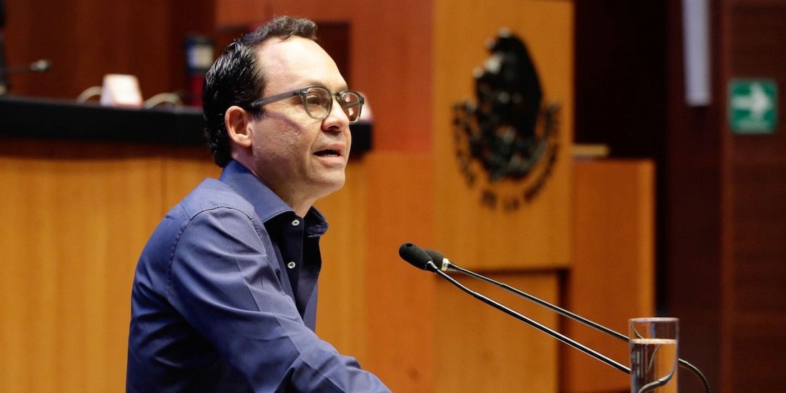 El coordinador de Movimiento Ciudadano en el Senado, Clemente Castañeda.
