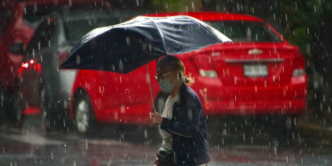 Lluvia continuará de fuerte a moderada en algunas entidades del país.