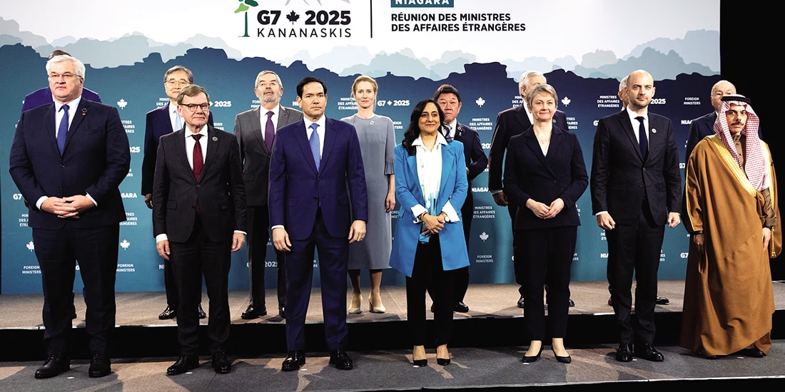 Reunión de ministros de Asuntos Exteriores del Grupo de los Siete en la región canadiense de Niágara, ayer.
