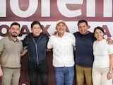 Semanas atrás, la dirigencia de Morena en Oaxaca anunció la llegada de León Aragón (2.o de izq. a der.) al partido, y fue presentzado como el encargado de fortalecer el Istmo de Tehuantepec.