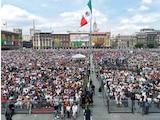 LA CONCENTRACIÓN, ayer, en el Zócalo