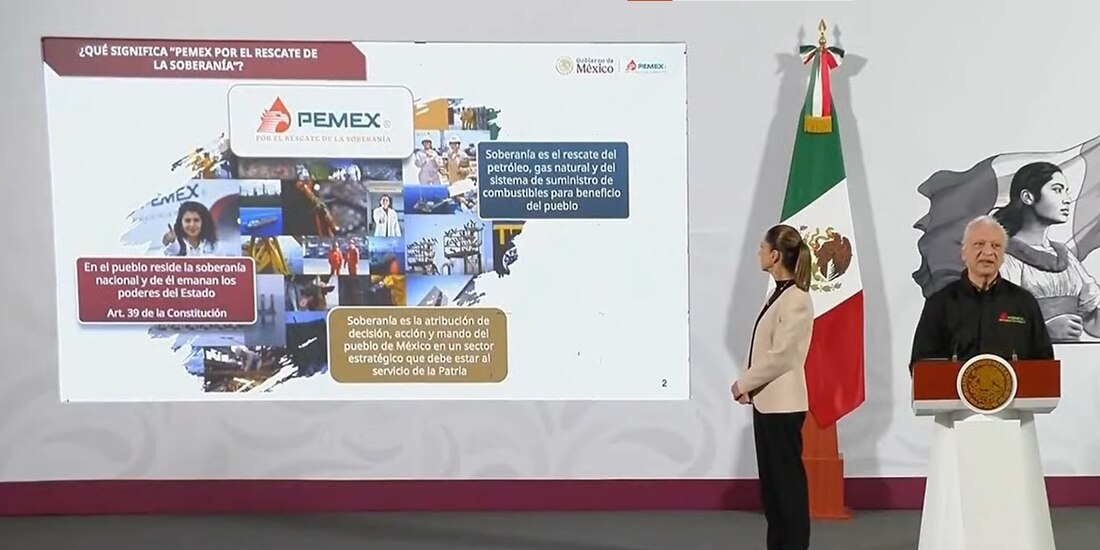 A Palacio Nacional acudió el titular de Pemex.