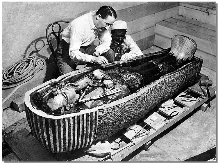 Howard Carter, arqueólogo y egiptólogo británico, descubridor de la tumba de Tutankamón.