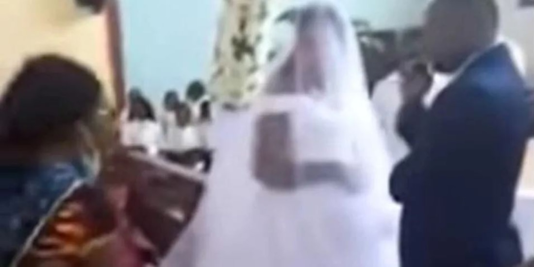 Mujer irrumpe boda; dice que es la esposa del novio