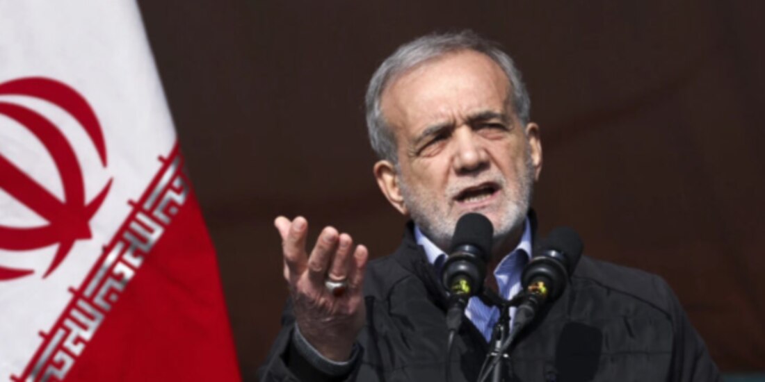 El presidente iraní, Masoud Pezeshkian, el pasado 10 de febrero.