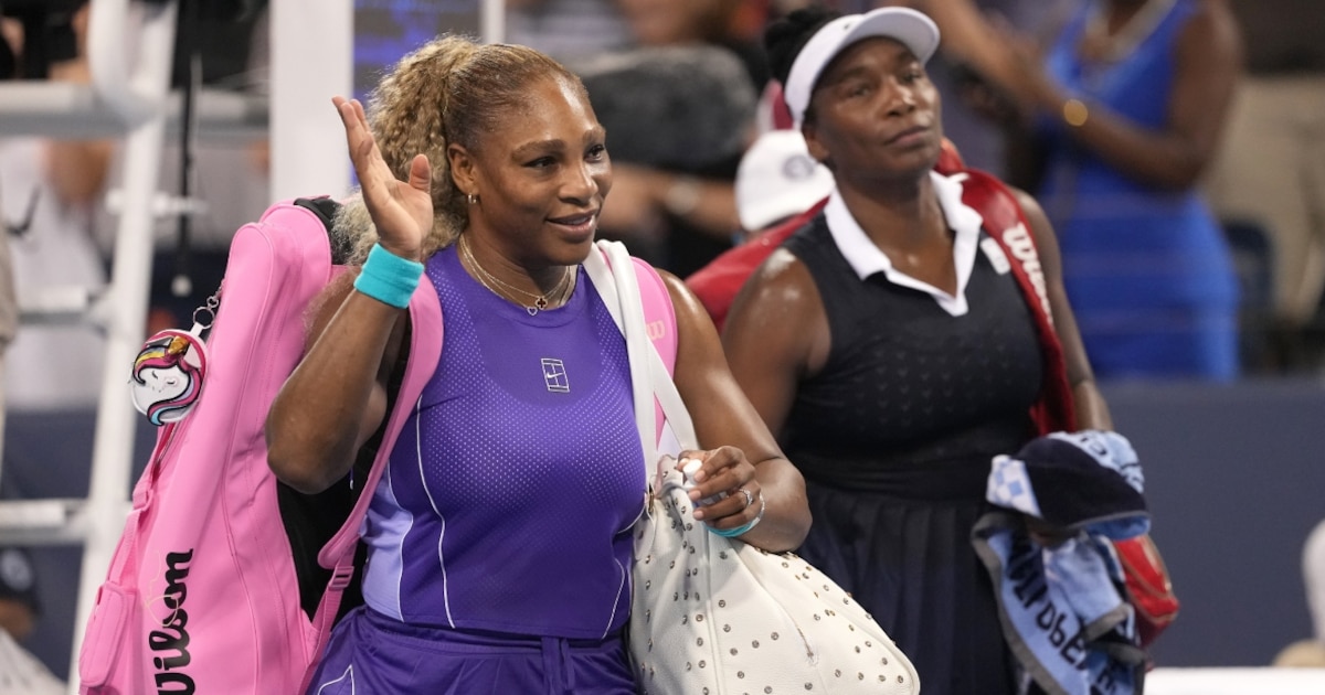 Photo: razon.com.mx Serena y Venus Williams jugarán dobles juntas en el US Open