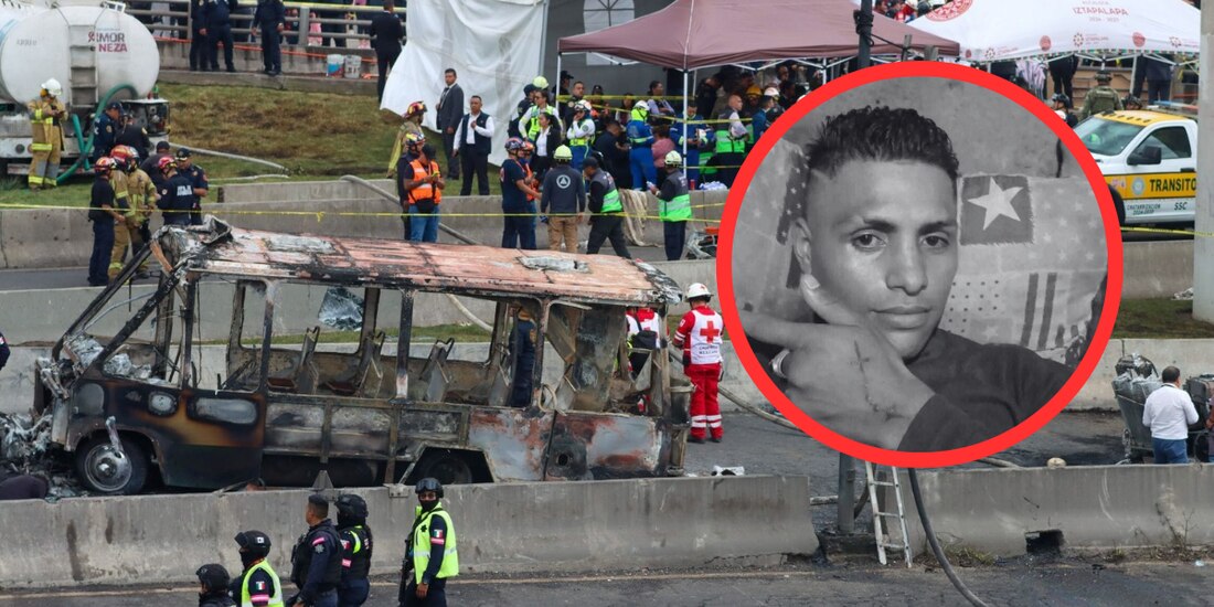 Erick Vicente Acevedo, reconocido por rescatar pasajeros durante la explosión de una pipa en el Puente de la Concordia