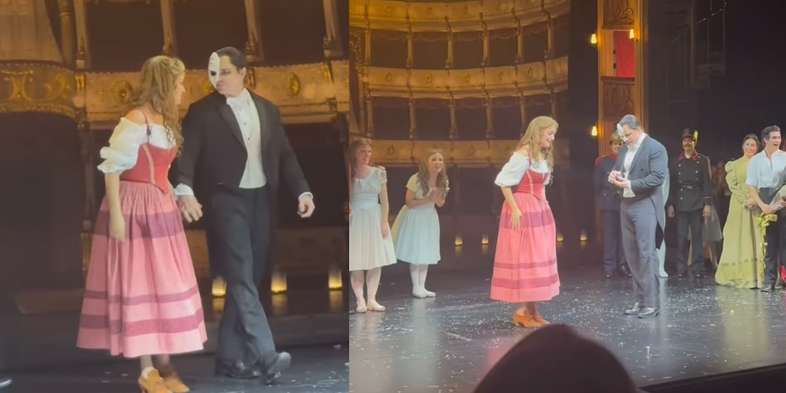 Protagonistas de El Fantasma de la Ópera se comprometen