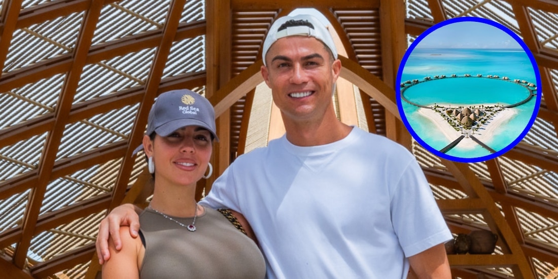 Cristiano Ronaldo y Georgina Rodríguez compraron una lujosa villa privada en medio del Mar Rojo.