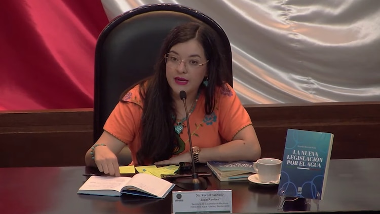 La diputada Xóchitl Zagal Ramírez destacó que la nueva legislación hídrica fortalece el derecho humano al agua.