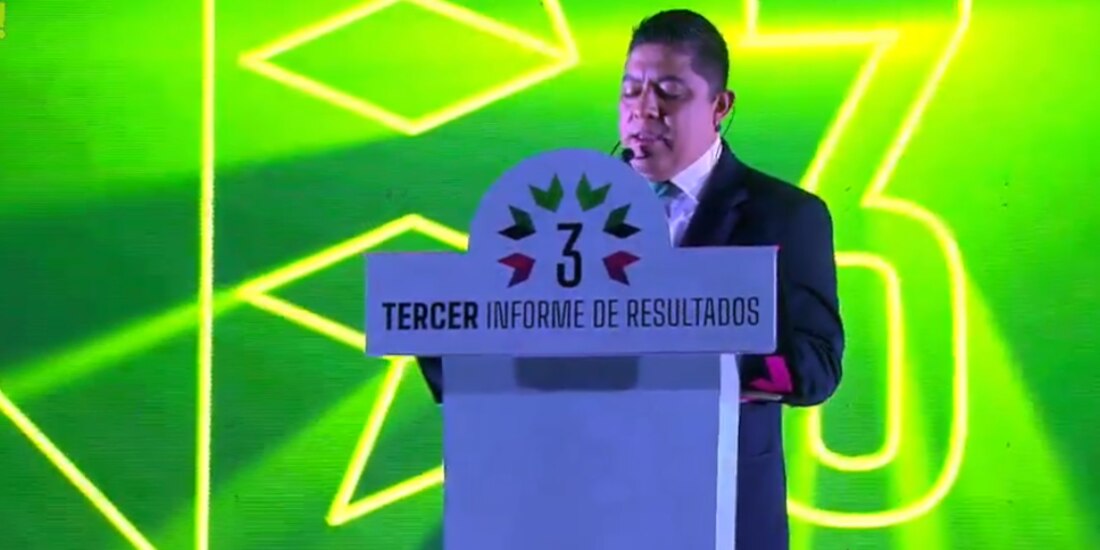 Ricardo Gallardo Cardona presentó su Tercer Informe de resultados en San Luis Potosí.
