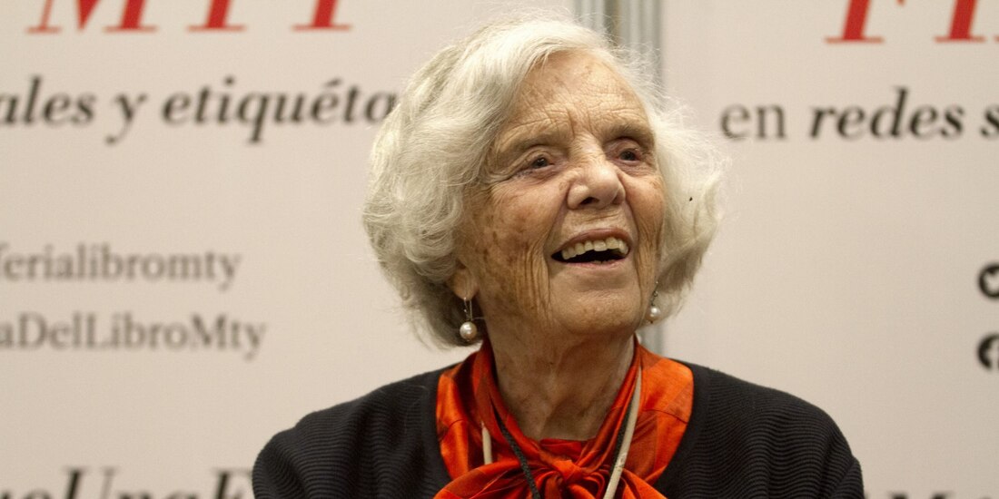 La escritora Elena Poniatowska.