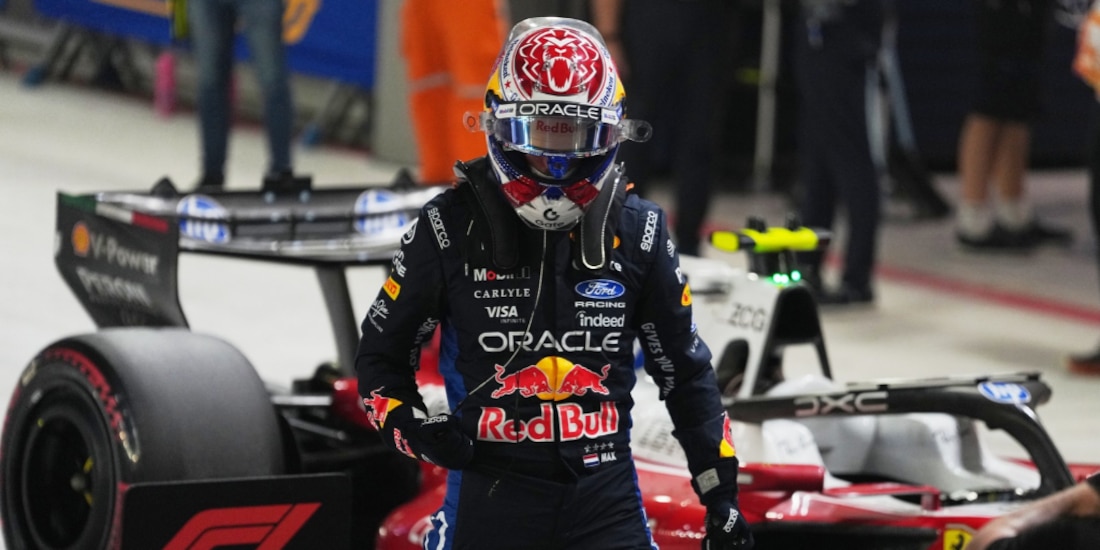 Max Verstappen durante el fin de semana en Singapur.