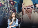 Joy, ayer, sin su hermano en conferencia.