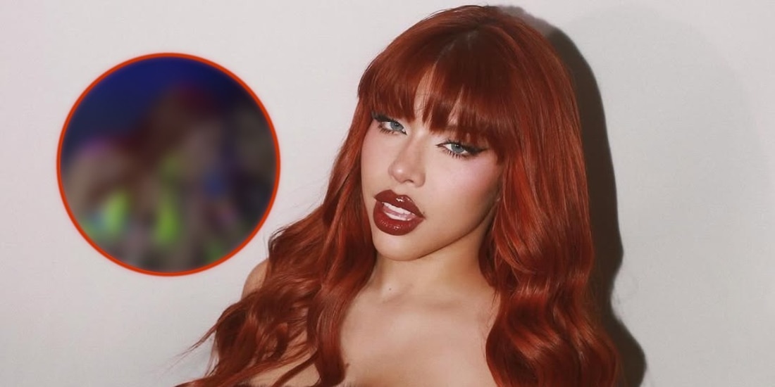 Yeri Mua fuma marihuana en el carnaval de Veracruz