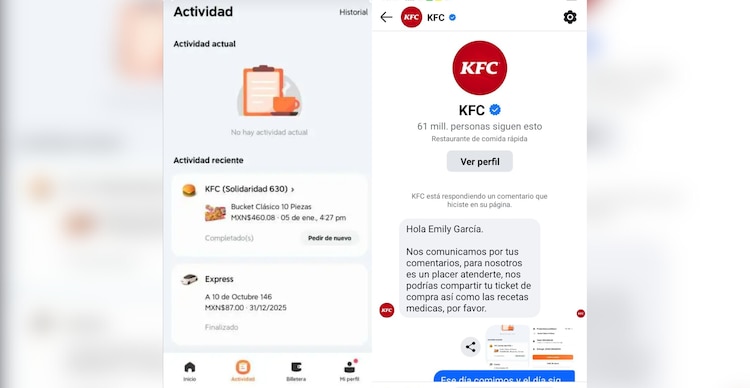 Reporte de intoxicación por consumo de pollo de KFC