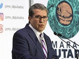 EL COORDINADOR de los diputados morenistas, Ricardo Monreal, ayer.
