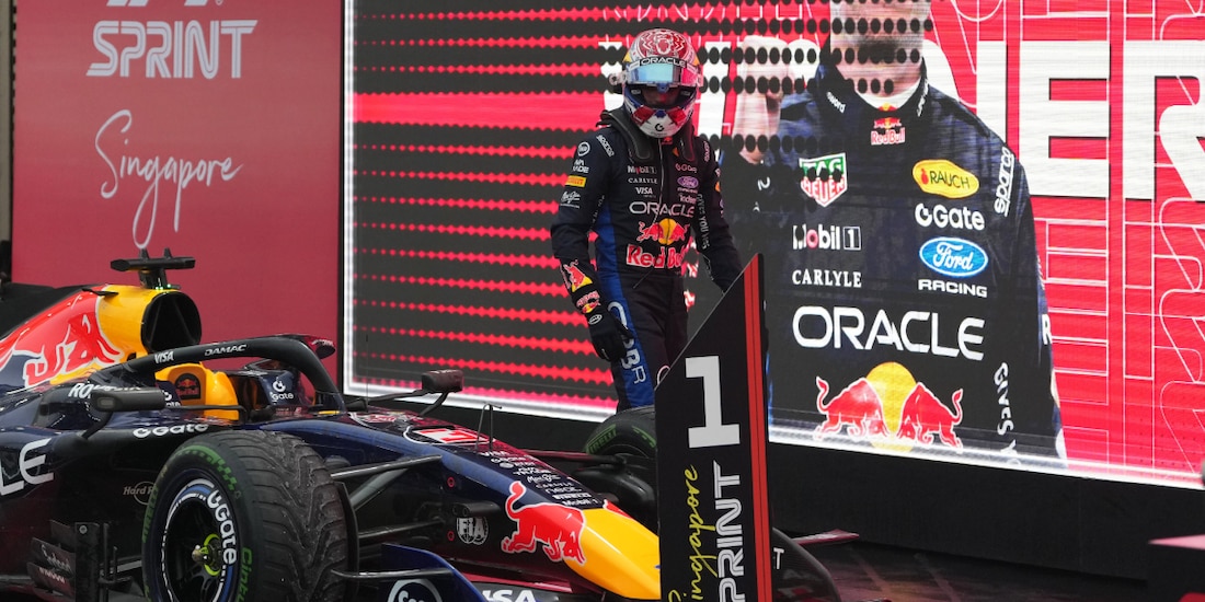 Max Verstappen obtuvo el triunfo en el Sprint del Gran Premio de Singapur de F1.