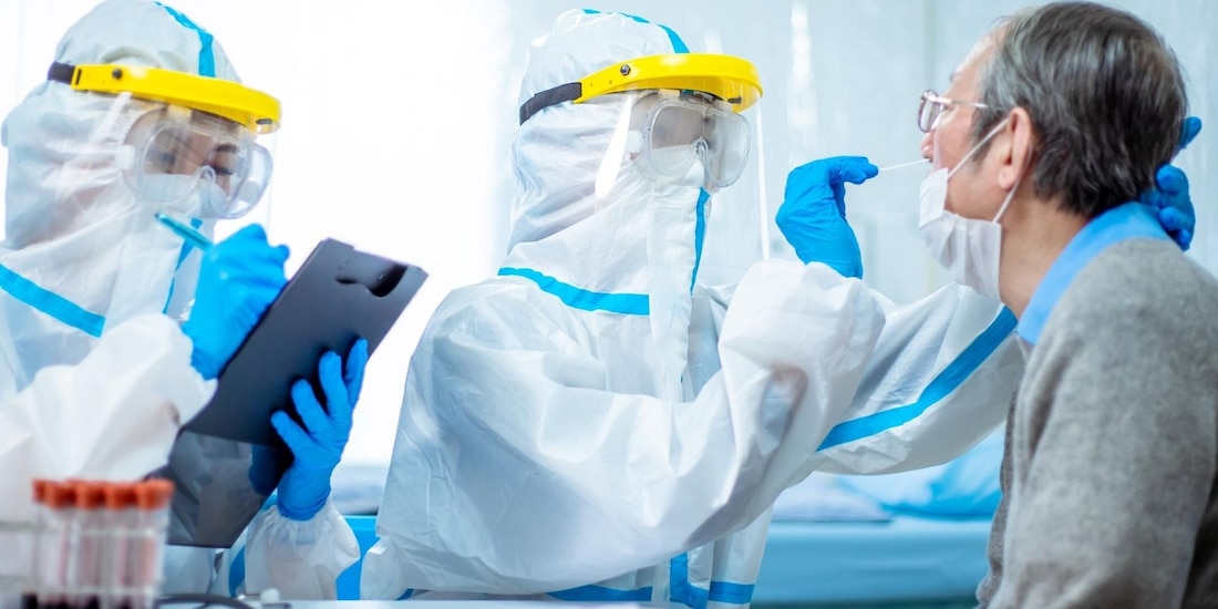 imagen ilustrativa de una aplicación de prueba para detectar COVID-19.