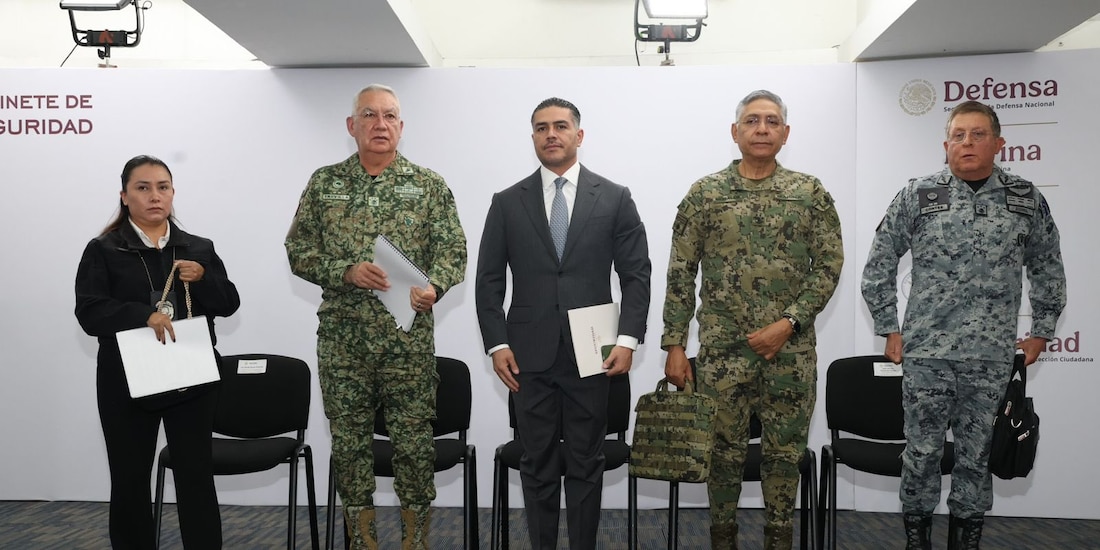 La información se dio a conocer en conferencia del Gabinete federal de seguridad.