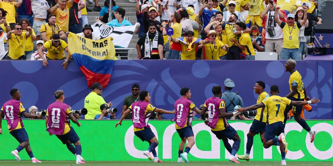 Ecuador derrotó a Alemania en la tercera jornada del Grupo E del Mundial 2026.