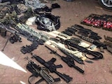 Armas incautadas por el Ejército mexicano.
