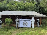 Guardia Nacional y Ejército aseguran laboratorios en Atoyac de Álvarez.