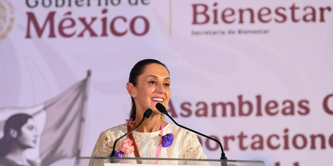 Claudia Sheinbaum Pardo, presidenta de México, en evento en Campeche